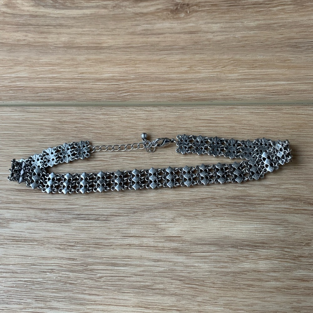 Silver Choker Necklace
